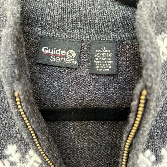 Guide Series Vintage Women's Nordic Snowflake Collared Christmas Sweater Size XS - Picture 4 of 6